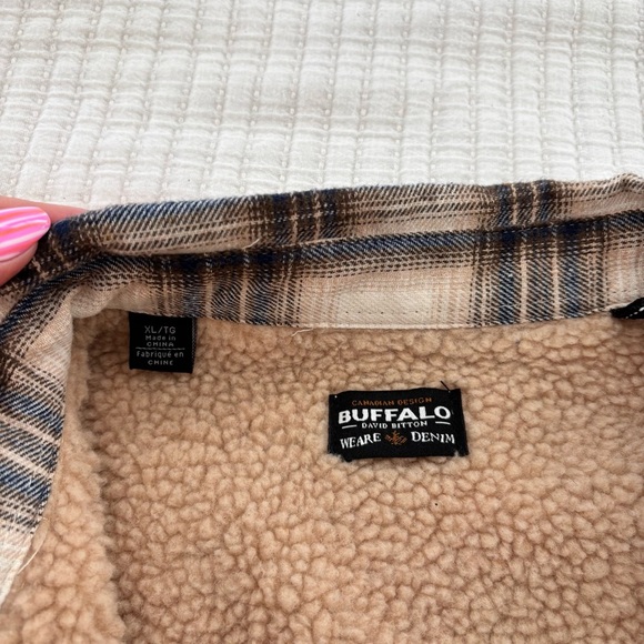 Buffalo David Bitton Mens Shirt Style Shacket Plaid Flannel Jacket X-Large - Picture 6 of 10